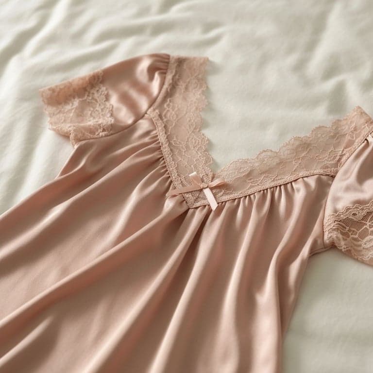 サテンナイトウェア